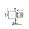 A & I Products (HW-MB) Male Boss O-Ring - Rigid - Straight 4" x5" x2" A-MB-06-08-W - alternate 4